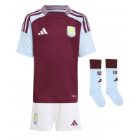 Billiga Aston Villa John McGinn #7 Barnkläder Hemma fotbollskläder till baby 2024-25 Kortärmad (+ Korta byxor)